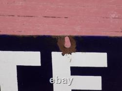 Vintage Telephone Arrow Double Sided Porcelain Sign