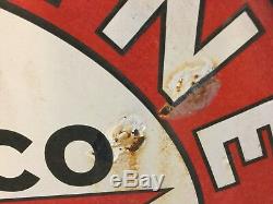 Vintage Texaco Double Sided Sign With Hanger Rim 42