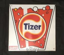 Vintage Tizer Metal Double Sided Advertising Sign Approx 38cm x 38cm