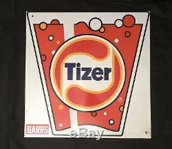 Vintage Tizer Metal Double Sided Advertising Sign Approx 38cm x 38cm