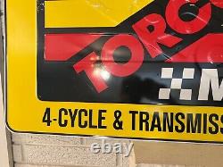 Vintage Torco MPZ Smokeless Double Sided Embossed Metal Sign 24 x 36