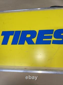 Vintage Toyo Tires Double Sided Dealer Sign Lighted Check Out The Pics It's Cool