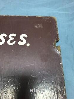 Vintage Wood Registered Quarter Horses Double Sided 18 x 24 Sign Old 1013-23B