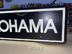 Vintage Yokohama Tire Double Sided Dealer Sign Lighted Check Out The Pics