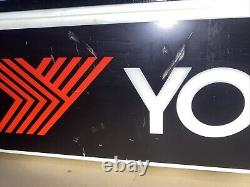 Vintage Yokohama Tire Double Sided Dealer Sign Lighted Check Out The Pics