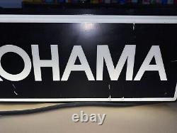 Vintage Yokohama Tire Double Sided Dealer Sign Lighted Check Out The Pics