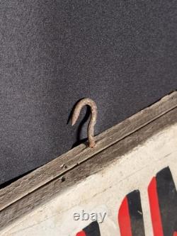 Vintage double Sided Wood Sign From Schneider Auto Center In Trinway, Ohio