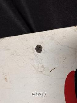 Vintage double Sided Wood Sign From Schneider Auto Center In Trinway, Ohio