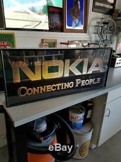 Vintage double-sided Nokia Modern Art light-up sign man cave