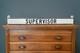 Vintage Embossed Supervisor Office Sign Double Sided Metal Gas Station Bracket