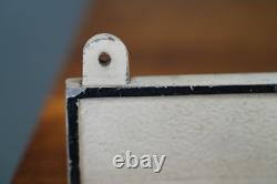 Vintage embossed SUPERVISOR Office Sign Double Sided Metal Gas Station bracket