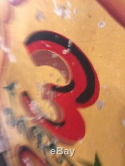 Vintage original Hand Painted Sign Fairground Funfair Circus Double Sided