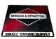 Vtg Original Briggs & Stratton Metal Sign- 35x27 Stout -lite Sign Double Sided