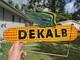 Vtg C. 1950s Dekalb Corn Seed Tin Flying Ear Weathervane Double Sided Sign Nice
