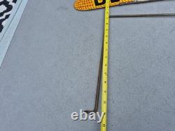 Vtg c. 1950s DEKALB Corn Seed Tin Flying Ear Weathervane Double Sided Sign Nice