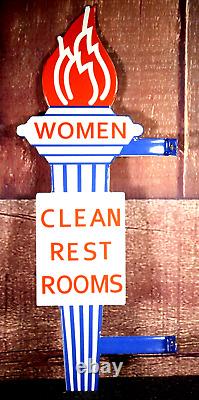 WOMEN CLEAN REST ROOMS DOUBLE SIDED (buy Women's sign get MENs sign FREE)