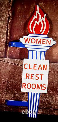 WOMEN CLEAN REST ROOMS DOUBLE SIDED (buy Women's sign get MENs sign FREE)