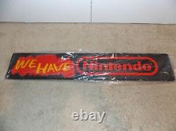 WORLD OF NINTENDO Double Sided 36 EMBOSSED NES M37B LOGO SIGN with Packaging