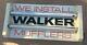 Walker Mufflers Lighted Hanging Sign Garage Shop Double Dual 2 Sided We Install
