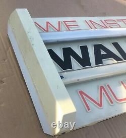 Walker Mufflers Lighted Hanging Sign garage shop double dual 2 sided we install