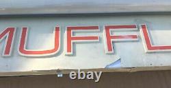 Walker Mufflers Lighted Hanging Sign garage shop double dual 2 sided we install
