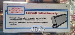 Walker muffler lighted sign-double sided-works-used