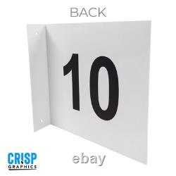 Warehouse Aisle Marker Signs Projecting Blade Signs Bulk Quantity Sets Warehouse Aisle Marker Signs Projecting Blade Signs Bulk Quantity Sets