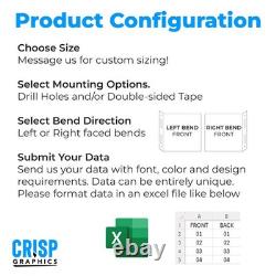 Warehouse Aisle Marker Signs Projecting Blade Signs Bulk Quantity Sets