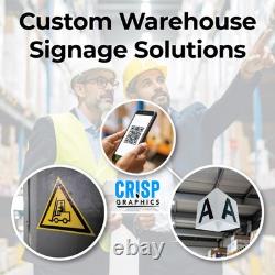 Warehouse Aisle Marker Signs Projecting Blade Signs Bulk Quantity Sets
