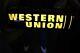 Western Union Double Sided Lighted Sign 25'' X 9'' X 6'