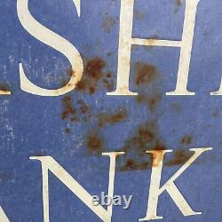 Yorkshire Bank Porcelain Enamel Double Sided Hanging Sign