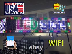100 X 6.5 (8 Pi) Led Signe Full Color Double 51.5 Chaque Côté (made In Usa)