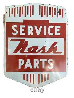 1940 Nash Pièces & Service Double Face Porcelain Original Connexion