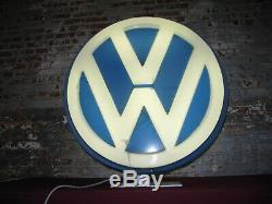 1960 Volkswagen D'origine Vw Lollipop Double Face Éclairé Connexion