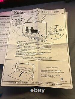 1995 Enseigne Marlboro à double face éclairée / panneau à message à LED programmable fonctionnel