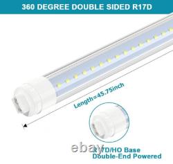 4 Pcs T8 Lumière de Magasin LED R17d/ho 4ft 5ft 6ft 8ft Tube LED Double Face