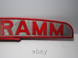 Ancienne enseigne double face pour tracteur Schramm 29