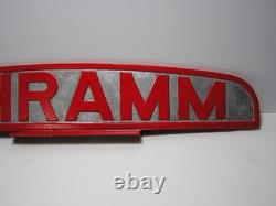 Ancienne enseigne double face pour tracteur Schramm 29