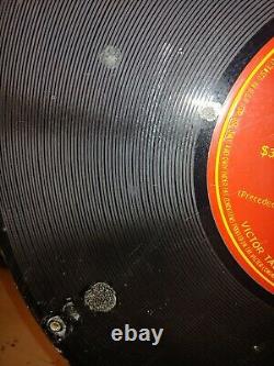Antique Rca, Victor Records Porcelaine Double Face Sign, Pre-war