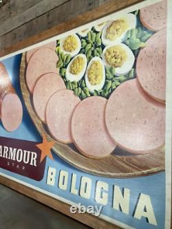 Armour Star Bologna Signe Huge ! 66x45 Vintage Recto-verso