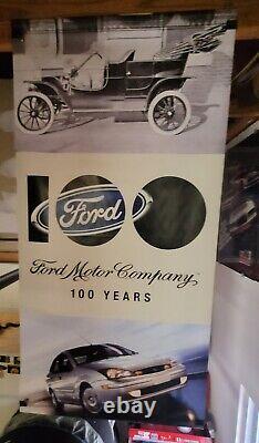 Bannière en vinyle originale de la Ford Motor Company 100 ans, double face 30x60