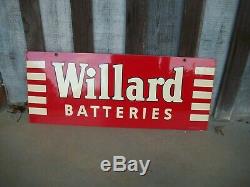 Batteries Willard Signe Tres Belle, Porcelaine Double Face, En Date Du 7-50