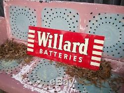 Batteries Willard Signe Tres Belle, Porcelaine Double Face, En Date Du 7-50
