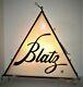 Blatz Beer Large Double Sided Lighted Outdoor Advertising Sign 45.25 X 39