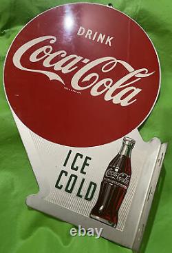 Boisson Coca-cola Glace Cold Double Face Plaque Métallique A-m 8-53