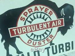 Bride De Signe Vintage Turbine Turbine Air Vintage Buffalo Double Face 18 X 12 Nice