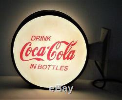 Coca Cola Double Face Lighted Convex Verre Bride Signe 12 Tres Belles Objectifs