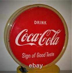 Coca Cola Original Rotation Éclairé Double De Côté Halo Publicité Sign-very Nice