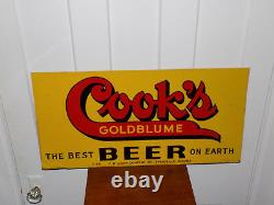 Cuisiniers Goldblume Beer Double Sided Metal Sign