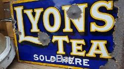 Enseigne Publicitaire Lyons Vintage Lyons Tea